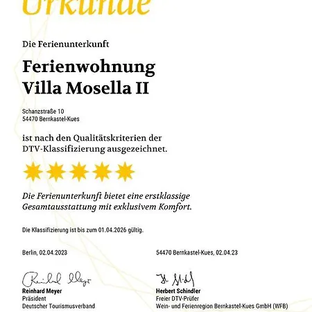 Mosella アパート ベルンカステル・クース